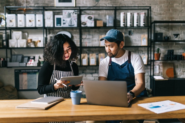 Small business owner working on tax planning with a tax consultant in DuPage County, IL